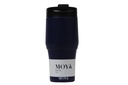 [HV134-BN-19] Moya "High Tide" 380ml Travel Coffee Mug Black/Navy Image 