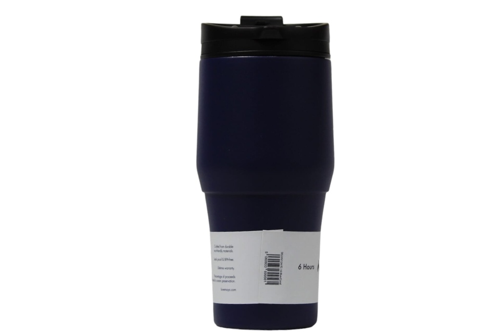 [HV134-BN-19] Moya "High Tide" 380ml Travel Coffee Mug Black/Navy Image 