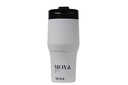 [HV134-BW-11] Moya "High Tide" 380ml Travel Coffee Mug Black/White Image 