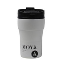 [HV133-BW-11] Moya "Low Tide" 250ml Travel Coffee Mug Black/White Image 