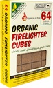 [OE-LC64] Outdoor Emarati Natural Organic Firelighter Cubes, 64 Cube Super fast Fire starters Image 