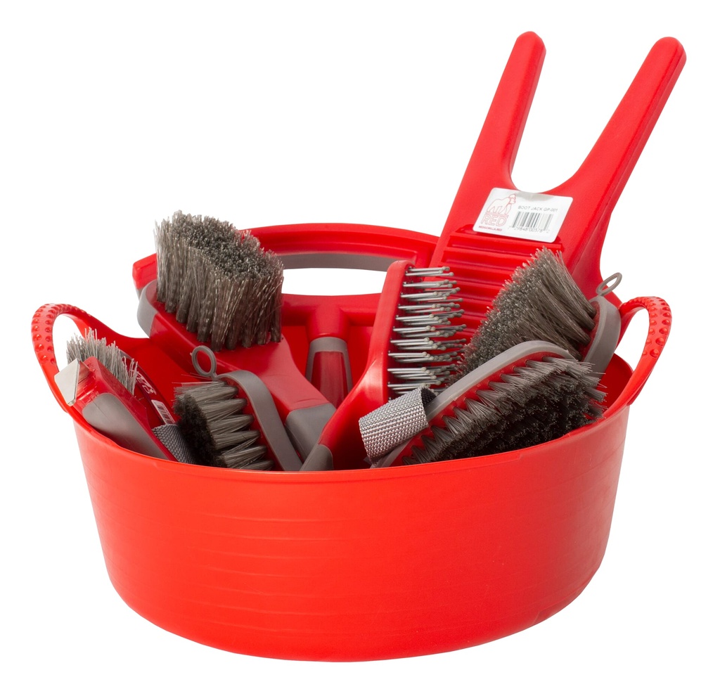 [GP-008] Red  Gorilla - Grooming  - Bucket Brush Image 