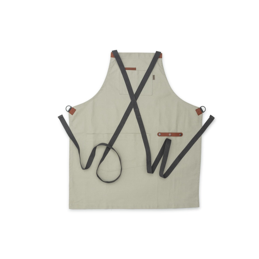 [CKW-478] BareBones - Chef Grilling Apron - Stone Image 