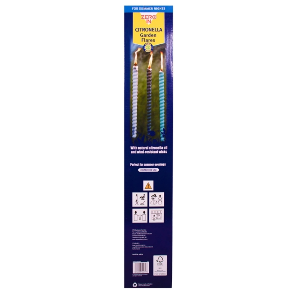 [ZER471] STV  Citronella Garden Flares - Close to Home - 12-Pack Image 