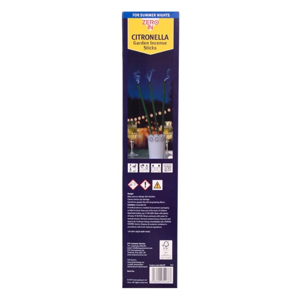 [ZER468] STV  Citronella Garden Incense Stick - 6-Pack Image 