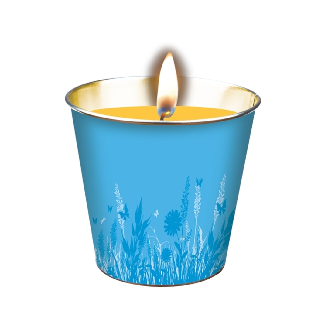 [ZER463] STV  Citronella Mini Candle Bucket - Beach Party - Assorted Colours Image 