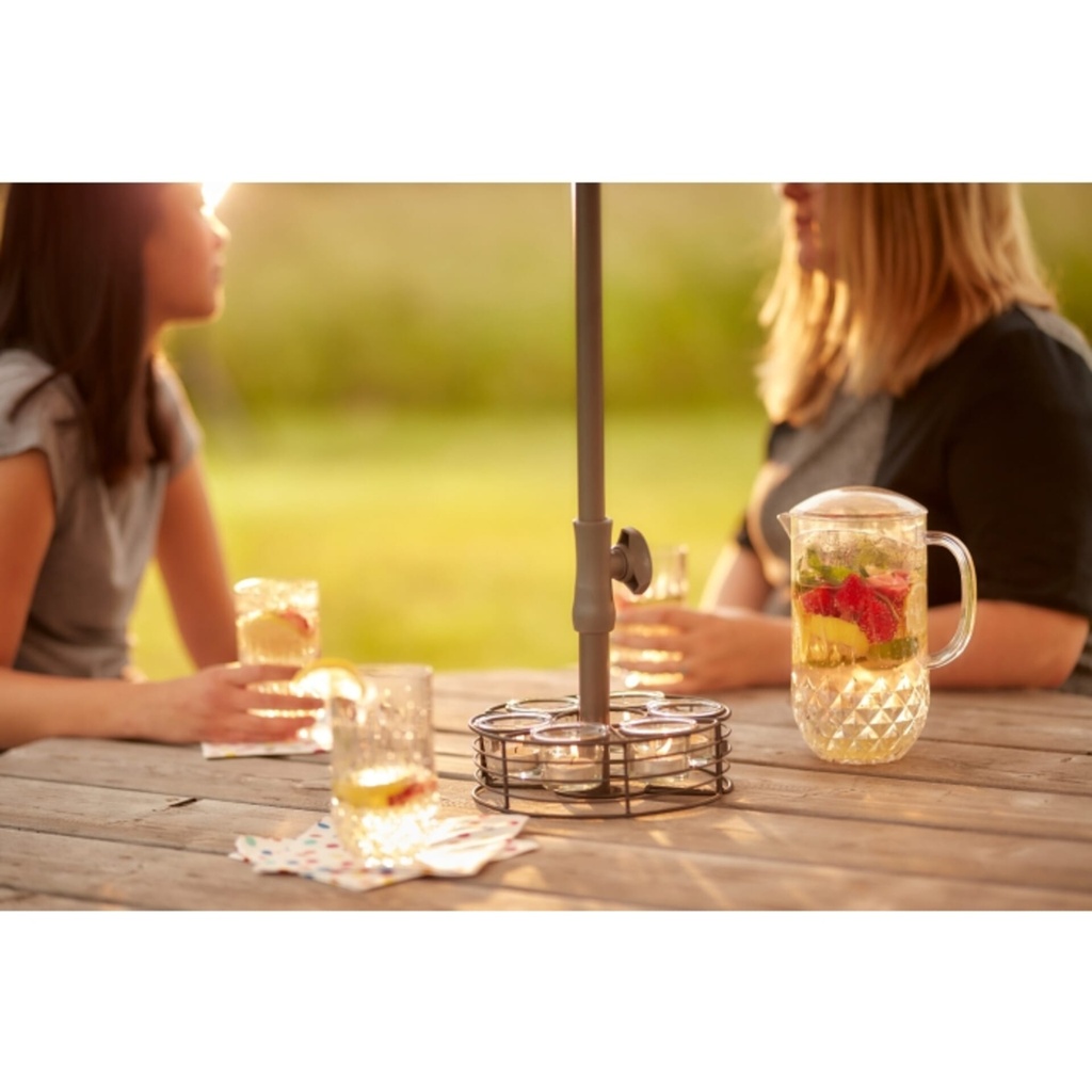 [ZER454] STV  Citronella Parasol Tealight Holder Image 