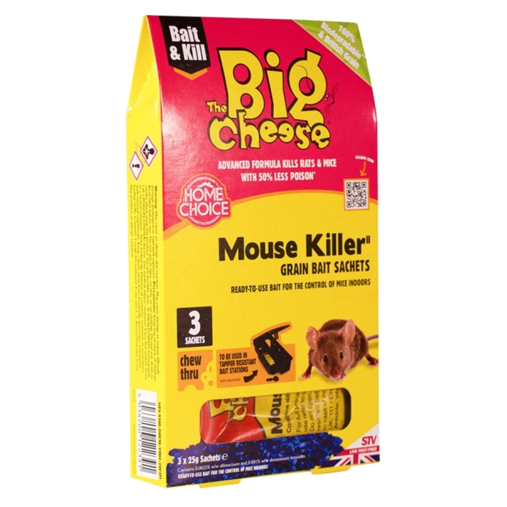 [STV239] STV  Mouse Killer Grain Bait Sachet - 25g x 3 Image 