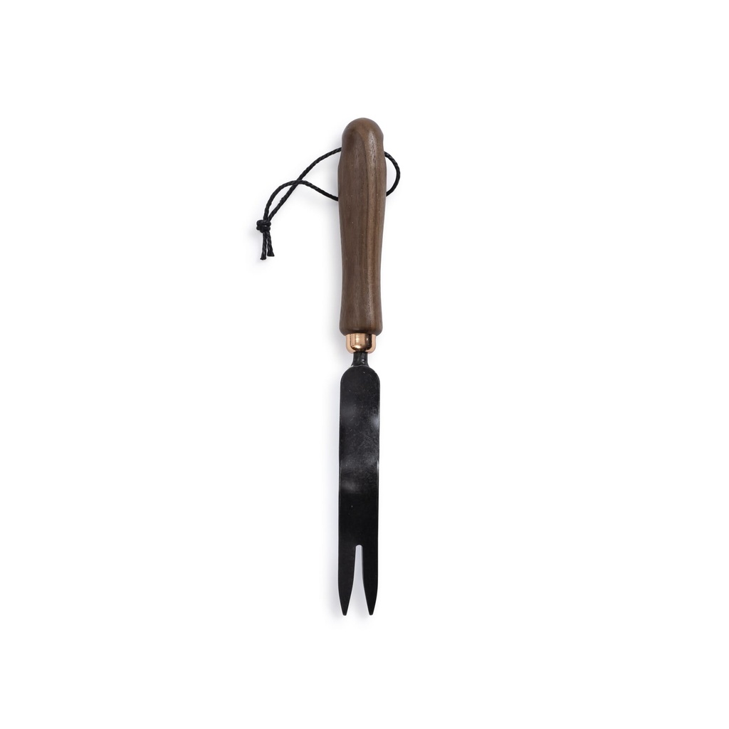 [GDN-093] BareBones - Dandelion Weeding Fork - Walnut/Black Image 