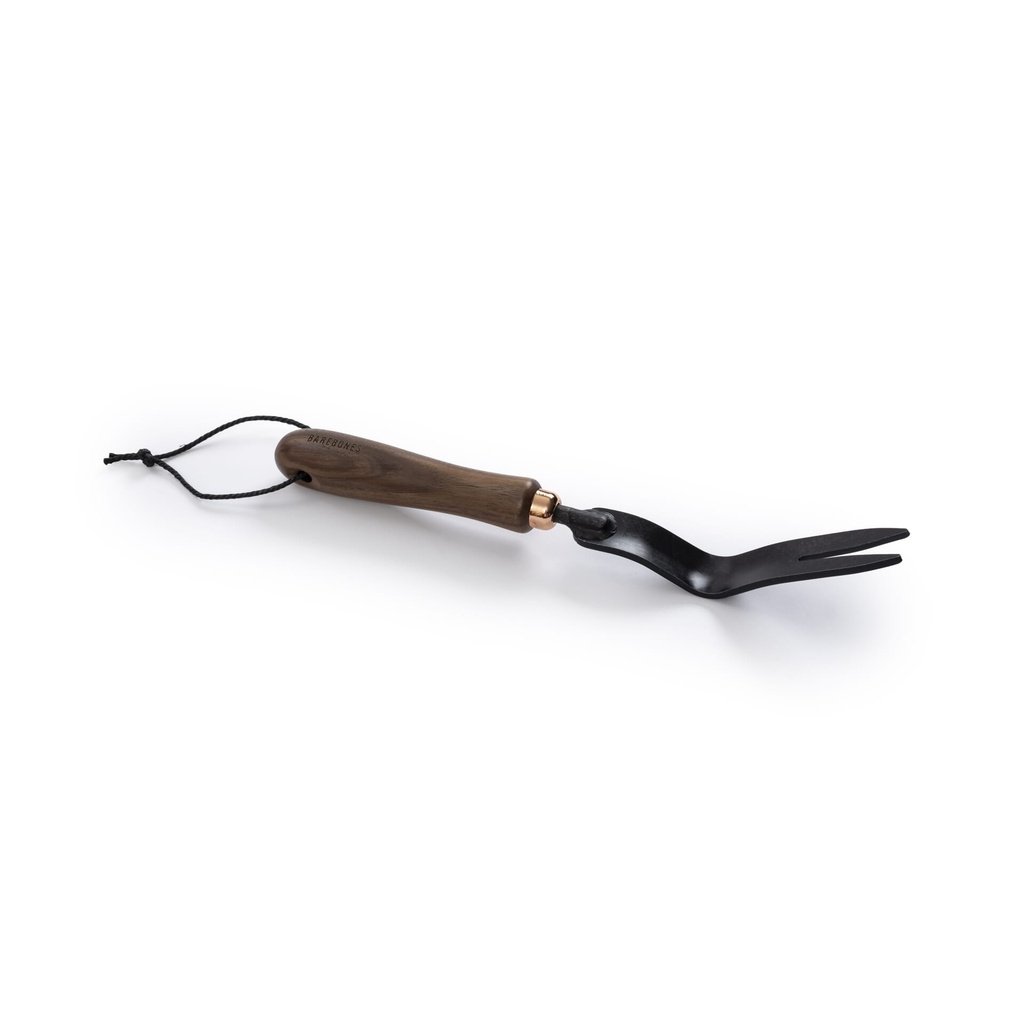 [GDN-093] BareBones - Dandelion Weeding Fork - Walnut/Black Image 