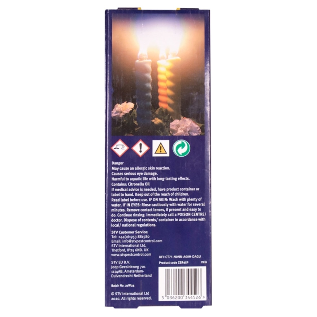 [ZER452] STV Citronella Table Top Flares - Beach Party - 3-Pack Image 