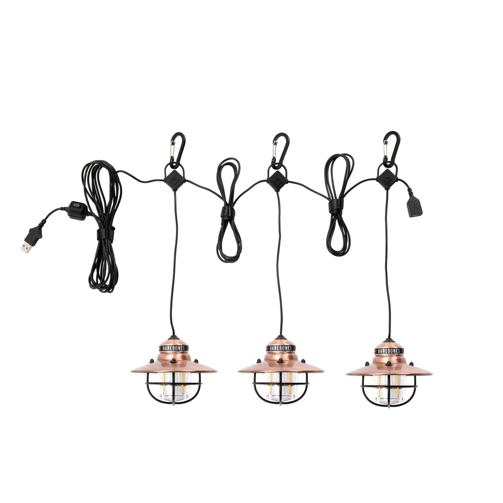 [LIV-269] BareBones - Edison String Light (Copper) Image 