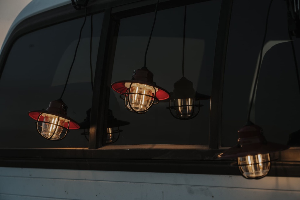 [LIV-267] BareBones - Edison String Lights (Red) Image 