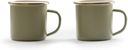 [CKW-1027] BareBones - Enamel 2-Tone Mug Set - Olive Drab Image 