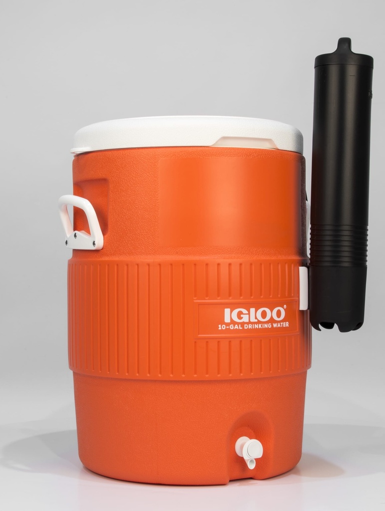 [00042021] Igloo-10 Gallon Seat Top With Cup Dispenser - Orange  Image 