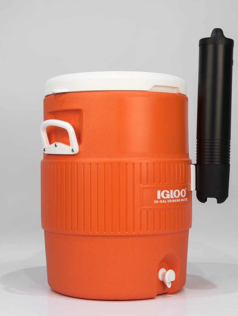 [00042021] Igloo-10 Gallon Seat Top With Cup Dispenser - Orange  Image 