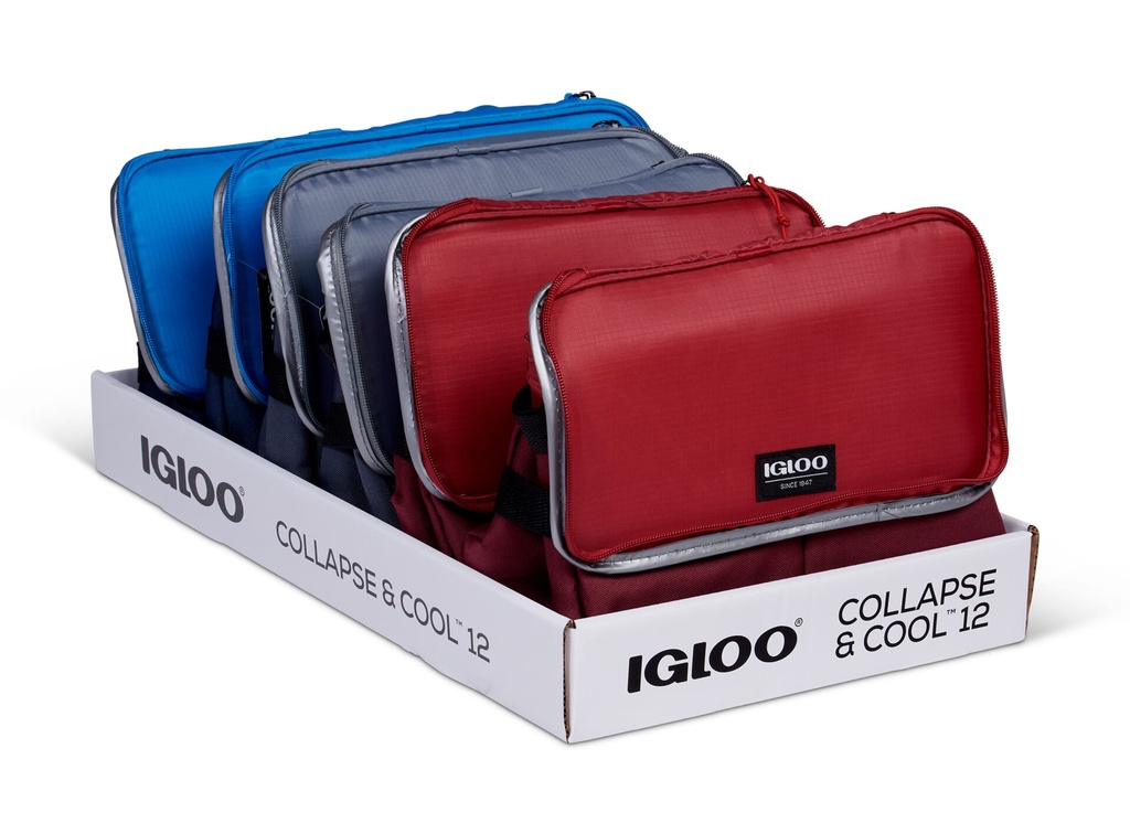 [00066485] Igloo-Collapse & Cool 12 Solid Assortment - Blue/Black  Image 