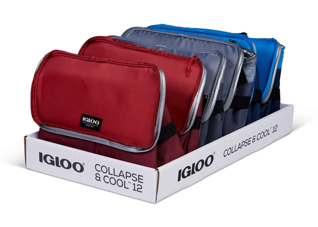 [00066485] Igloo-Collapse & Cool 12 Solid Assortment - Blue/Black  Image 