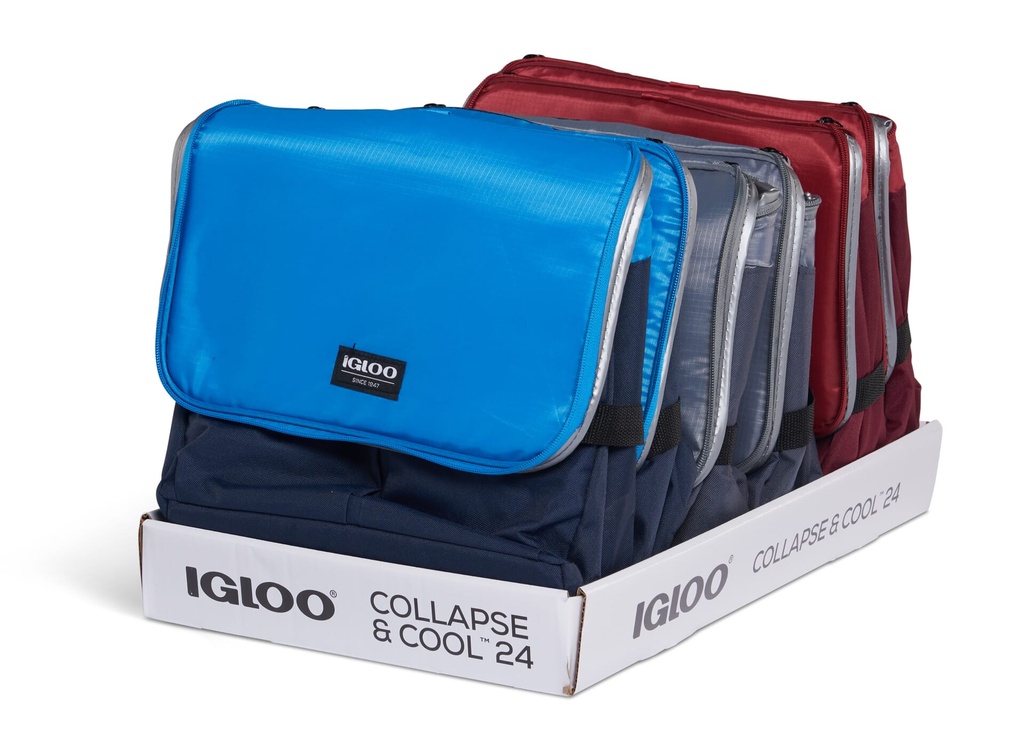 [00066486] Igloo-Collapse & Cool 24 Solid Assortment - Blue/Black  Image 