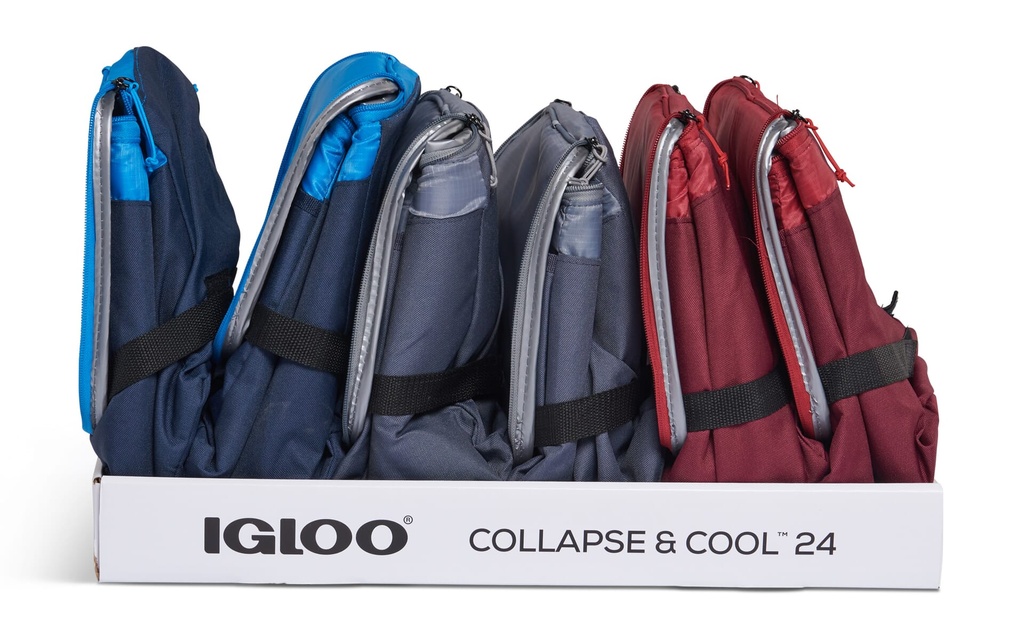 [00066486] Igloo-Collapse & Cool 24 Solid Assortment - Blue/Black  Image 