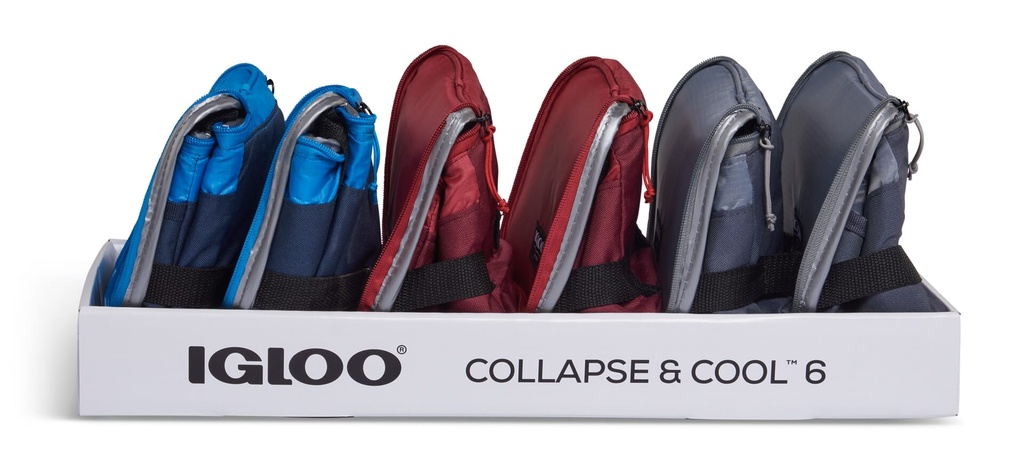 [00066484] Igloo-Collapse & Cool 6 Solid Assortment - Blue/Black  Image 