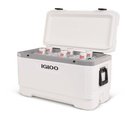 [00049548] Igloo-Latitude Marine Ultra 100 Cooler Box - White / Moonscape Gray Image 