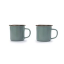 [CKW-428] BareBones - Enamel Mug Green - set of 2 Image 