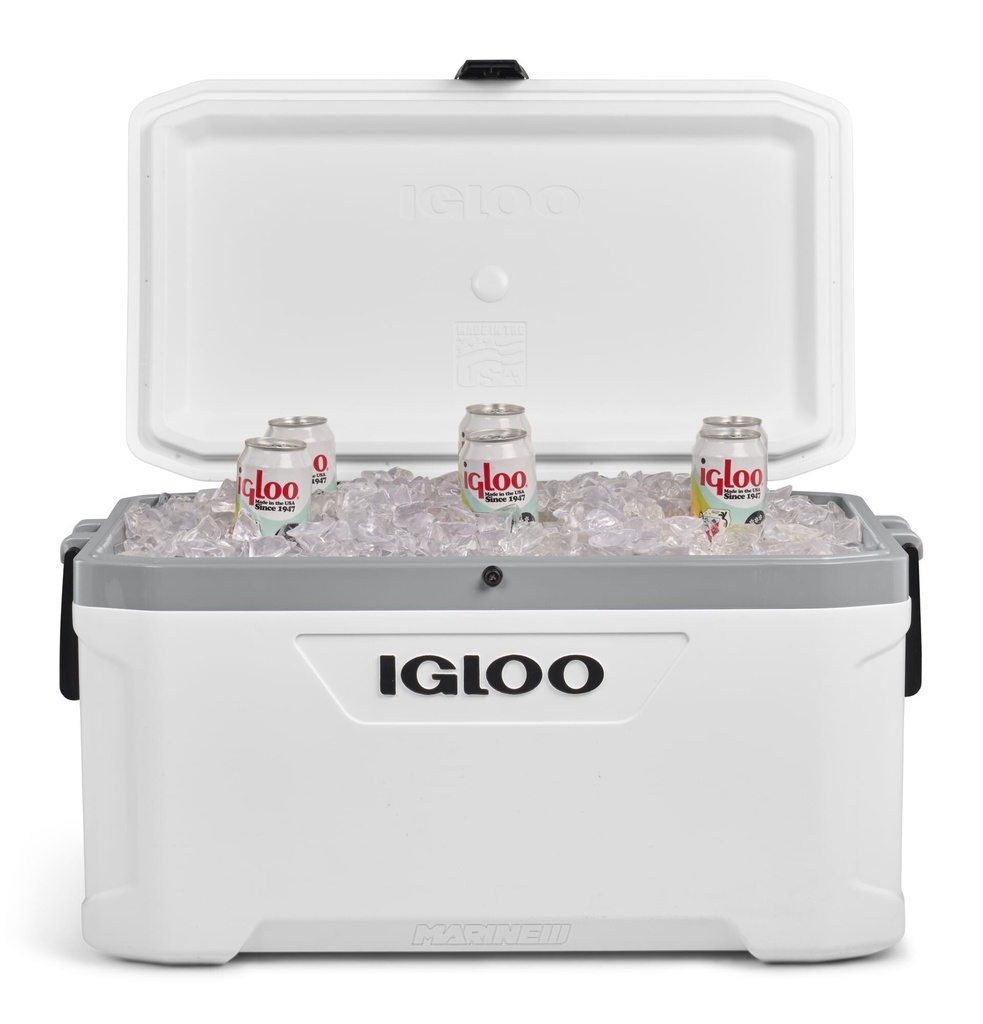 [00050548] Igloo-Latitude Marine Ultra 70 Cooler Box - White / Moonscape Gray Image 