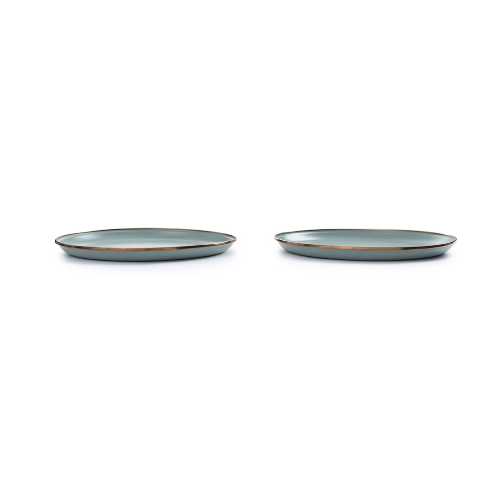 [CKW-426] BareBones - Enamel Plate Green - set of 2 Image 