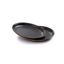 [CKW-342] BareBones - Enamel Salad Plate Charcoal - set of 2 Image 