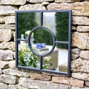 [55937] La Hacienda - Black Square Garden mirror Image 