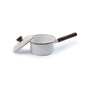 [CKW-396] BareBones - Enamel Saucepan Eggshell Image 