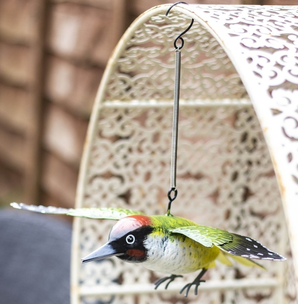 [55866] La Hacienda - Metal Woodpecker in Flight Image 