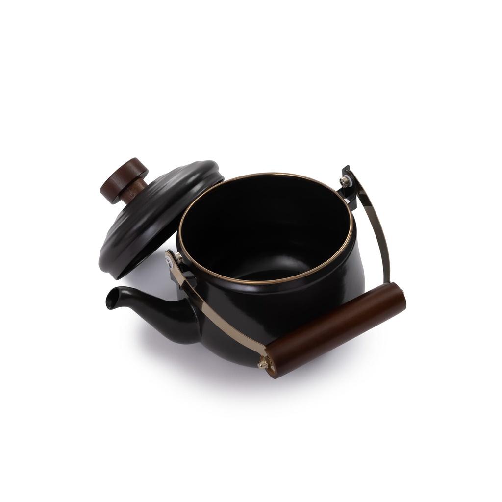 [CKW-348] BareBones - Enamel Teapot Charcoal Image 