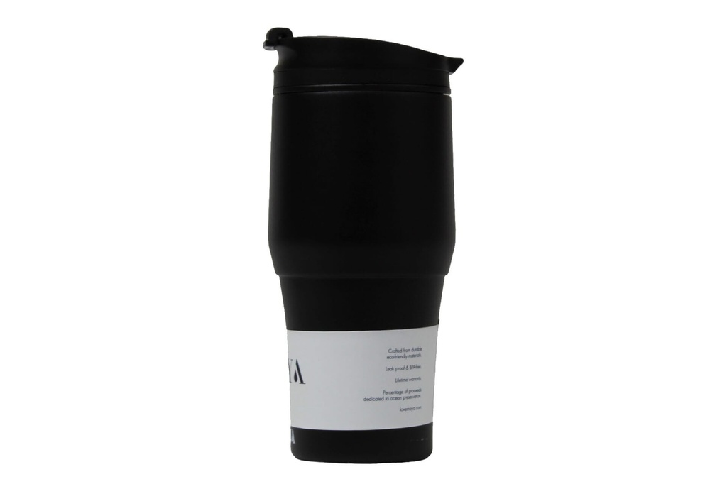 [HV134-BB-19] Moya "High Tide" 380ml Travel Coffee Mug Black/Black Image 