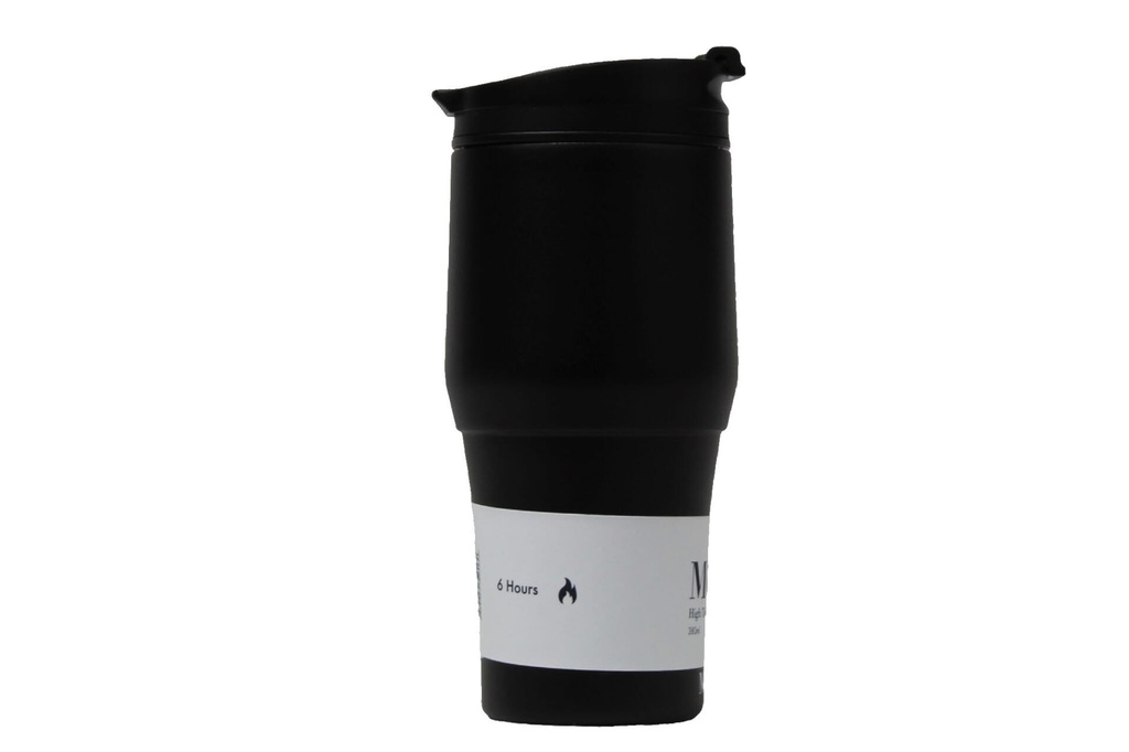 [HV134-BB-19] Moya "High Tide" 380ml Travel Coffee Mug Black/Black Image 