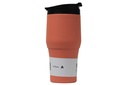 [HV134-BC-16] Moya "High Tide" 380ml Travel Coffee Mug Black/Coral Image 