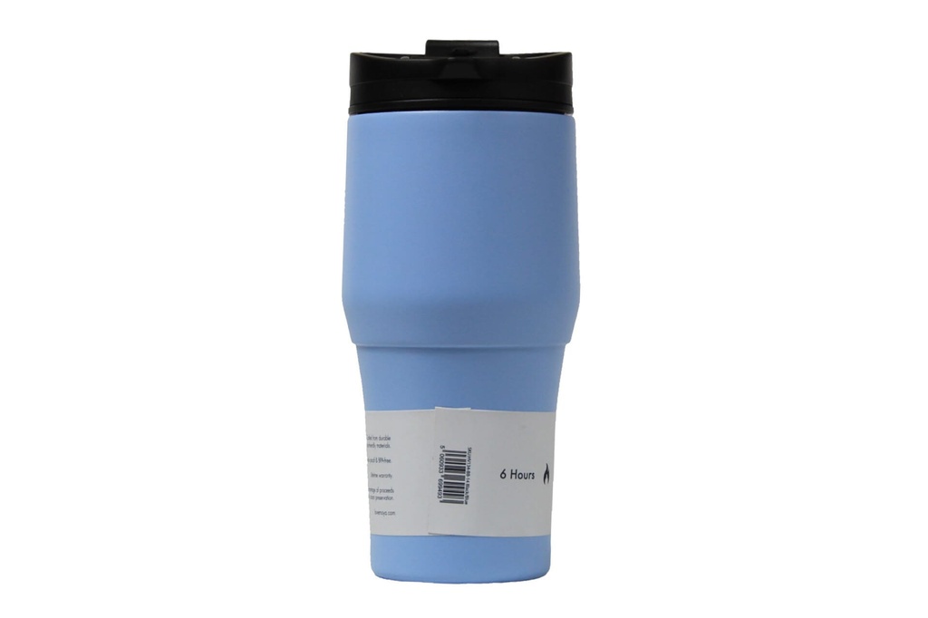 [HV134-BB-14] Moya "High Tide" 380ml Travel Coffee Mug Black/Powder Blue  Image 