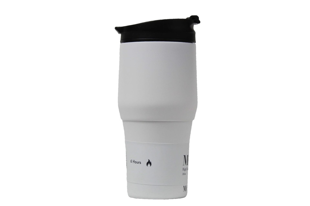 [HV134-BW-11] Moya "High Tide" 380ml Travel Coffee Mug Black/White Image 