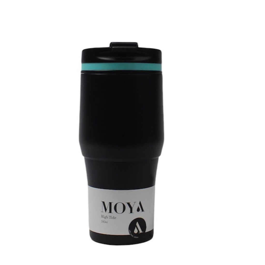 [HV124-TB-19] Moya "High Tide" 380ml Travel Coffee Mug Blue/Black Image 