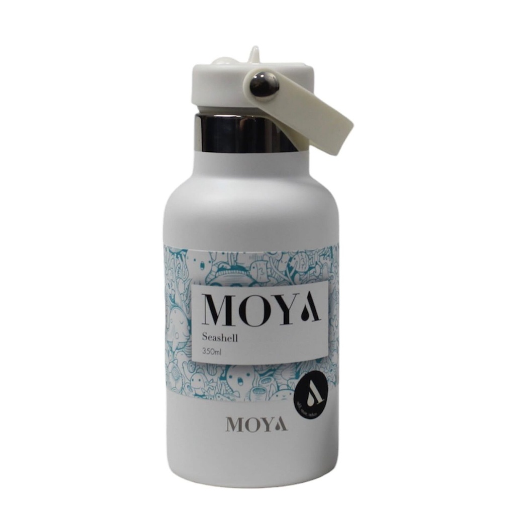 [DB01004A ] Moya"Seashell" 350ml Insulated Sustainable Water Bottle White Image 