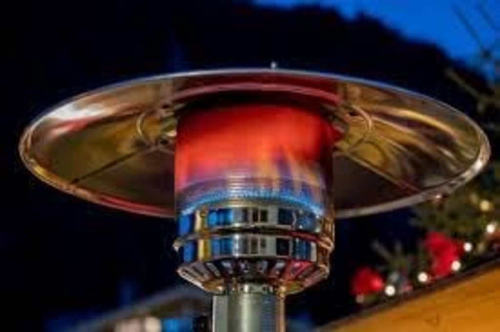 [CZGB-B] PureHeat Mushroom Style Gas Patio Heater In Stainless Steel Image 