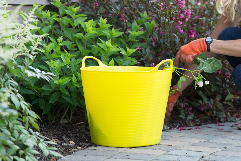 [SP26Y] Red  Gorilla -  Tubs & Recycled Black Tubs - Medium 26L Yellow Image 