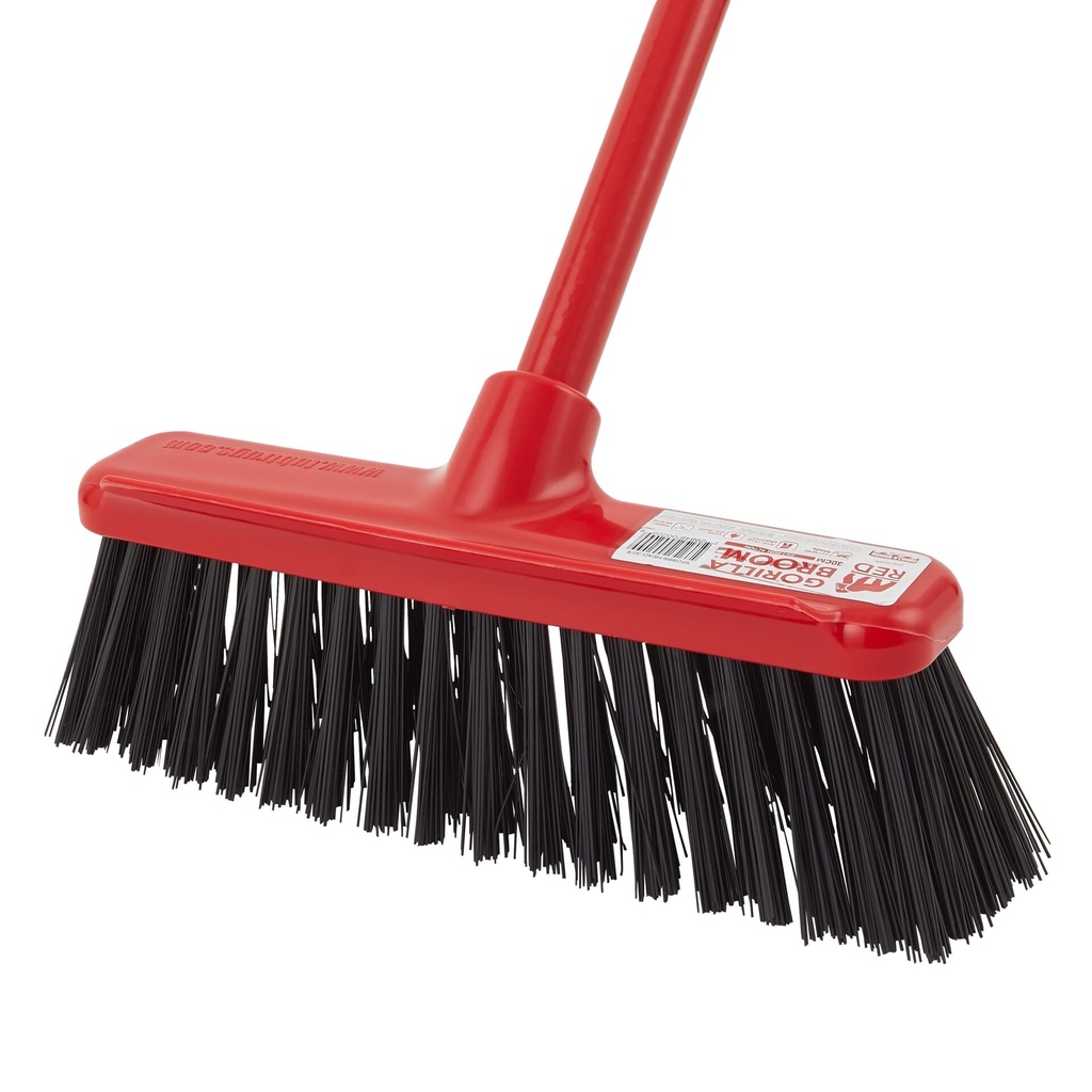 [SP.GRBR.30/R] Red Gorilla - - 30cm broom head and handle -Red Image 