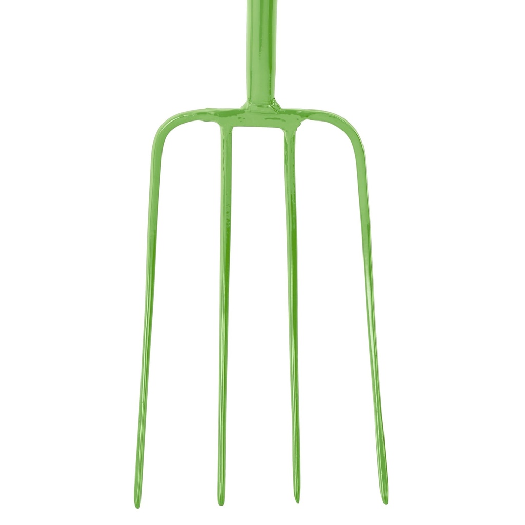 [116/48/PST] Red Gorilla - 4 Prong Manure Fork Straight Handle - Pistachio (48" Straight Handle) Image 