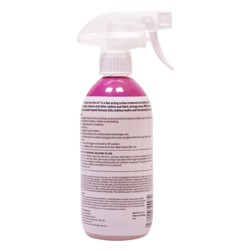 [ZER427] STV  Anti-Bacterial Clothes Moth Killer - 500ml RTU Image 