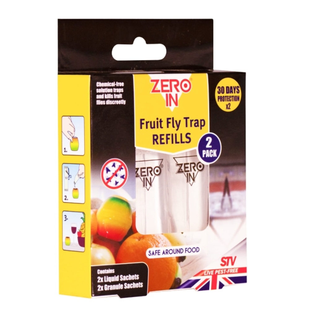 [ZER702] STV  Fruit Fly Trap Refill - Twinpack Image 