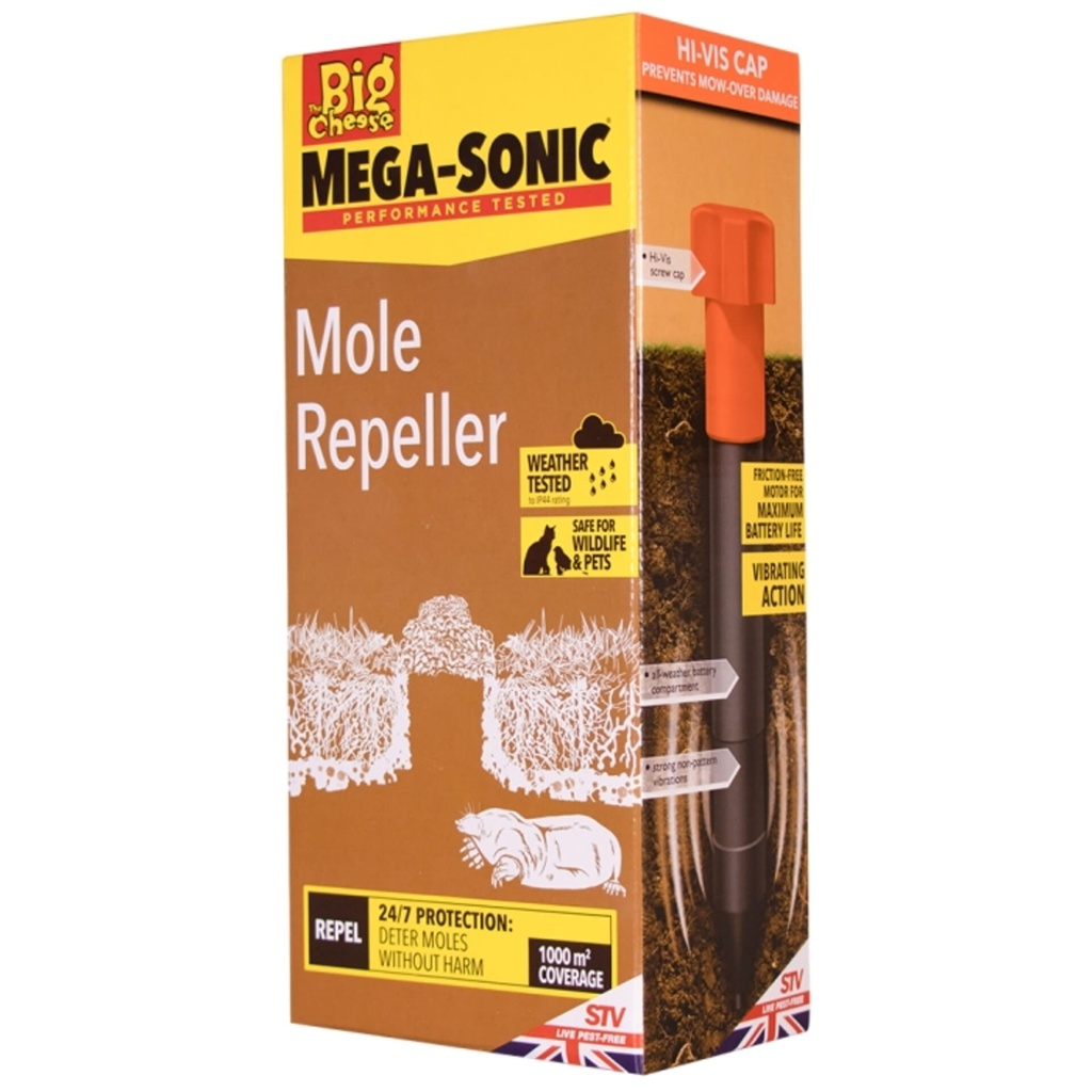 [STV645] STV  Hi-Vis Mega-Sonic® Mole Repeller Image 