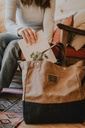 [STC-719] BareBones - Neelum Oversized Tote Bag (Khaki) Image 