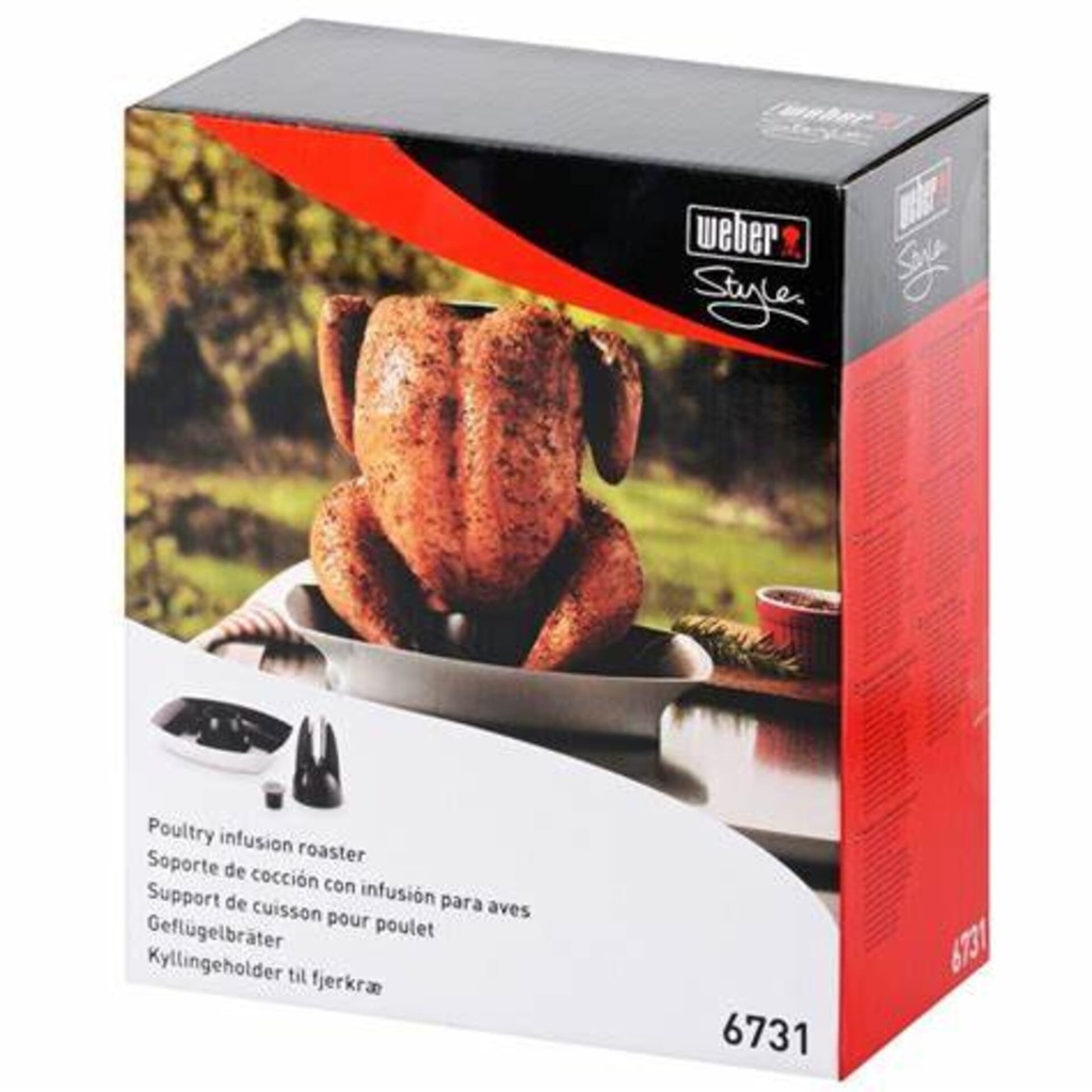 [6731] Weber® Deluxe Poultry Roaster Image 